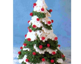 Vintage Crochet Pattern Christmas Tree Holiday Decorations INSTANT DOWNLOAD PDF