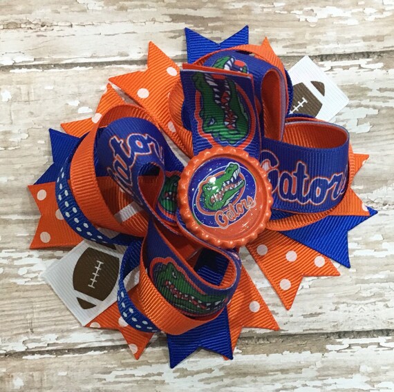 Florida Gators Hair Bow UF College Football Gators Headband