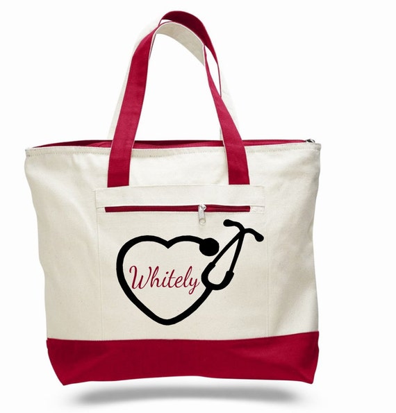Nurse bag nursing tote personalized nurse bag pinning