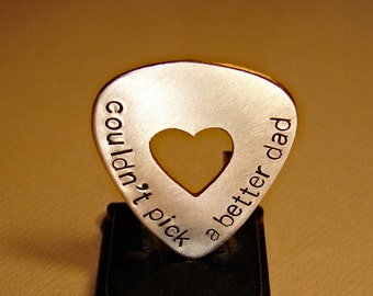 Couldn't pick a better dad bronze guitar pick to celebrate Father's Day or rock'n out the love all night long in the man cave - GP009