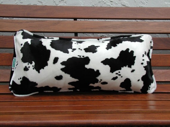 cow print lumbar pillow