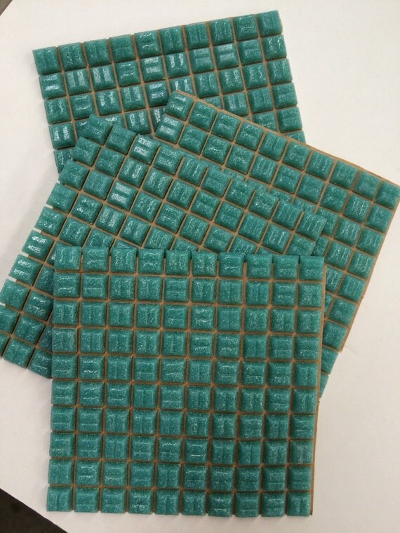 Seafoam Green 3/8 Glass Tile-100pc by thestainedartist on Etsy