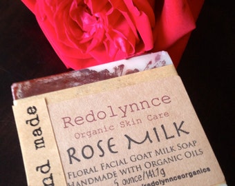 Rose Lovers. Rose Geranium Goat Milk Soap.