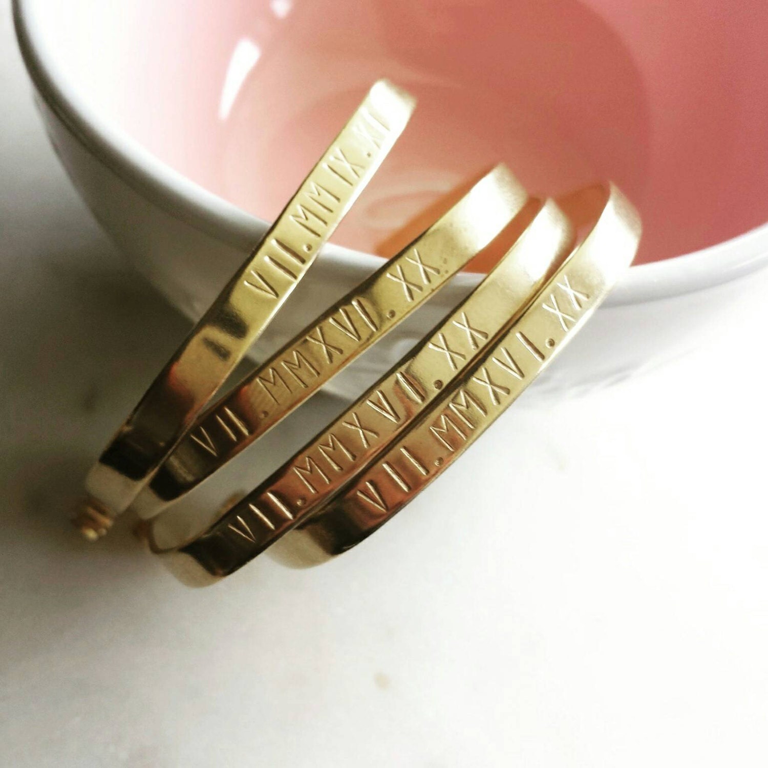 Personalized brass cuff bracelet brass cuff handstamped