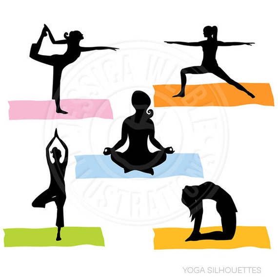 yoga clipart free silhouettes - photo #20