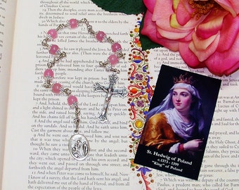 Unbreakable Catholic Chaplet of St. Hedwig of Poland - Patron Saint of Queens