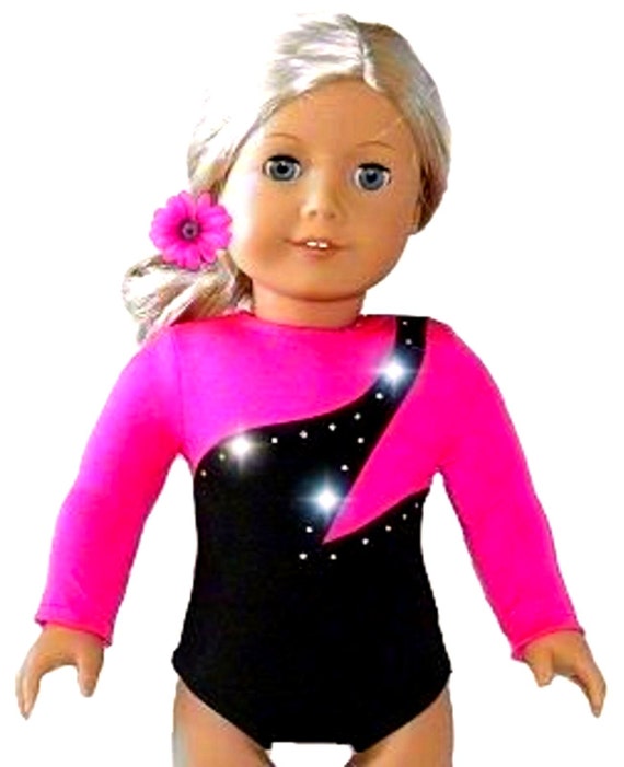 Hot Pink Dance Leotard Gymnastics Outfit Fits By