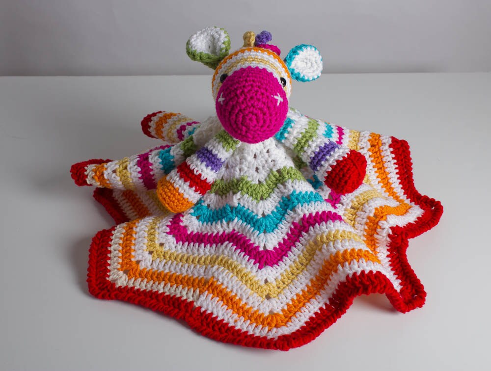 zebra lovey blanket