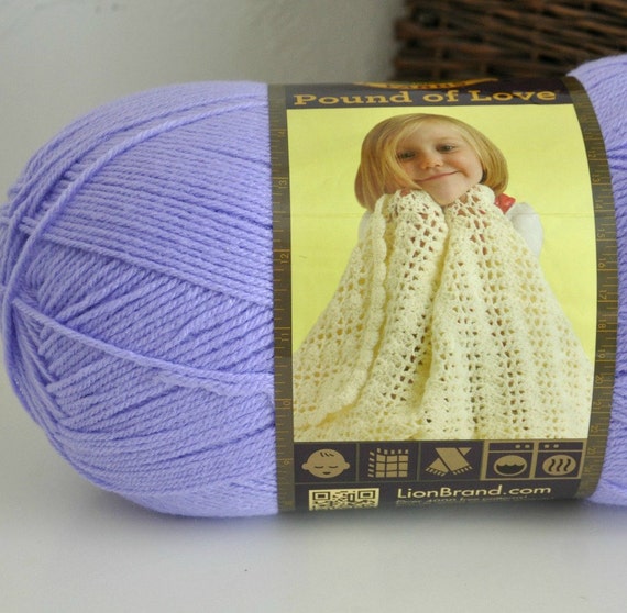 Lion Brand Yarn Pound of Love Acrylic Baby by AandBDesignStudio