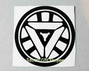Father's Day, Ironman Inspired, Arc Reactor Decal, Captain America Civil War Inspired, Arc Reactor, vinyl decal, Movie, icon, Thor, Hulk