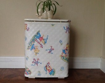 Pep R Mint Hamper, Vintage Redmon Hamper, Vintage Nursery, Vintage Toy Box