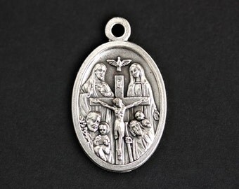 I am a Catholic Medal. Catholic Pendant. I am a Catholic Pendant. I am a Catholic Charm. Catholic Saint Medal. 25mm x 16mm (Qty 1)