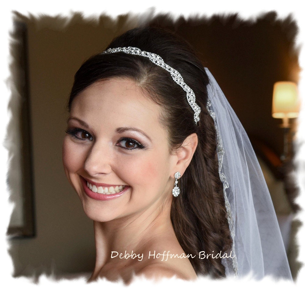 jeweled wedding headpiece