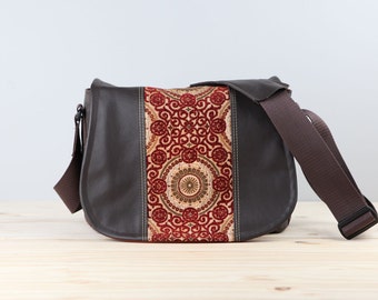 Flame Scrolls Leather Camera Bag Satchel DSLR - PRE-ORDER