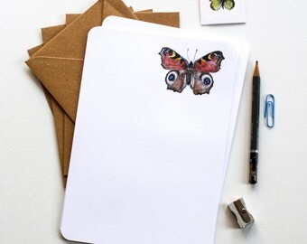 Butterflies Letter Writing Set - Illustrated Writing Paper