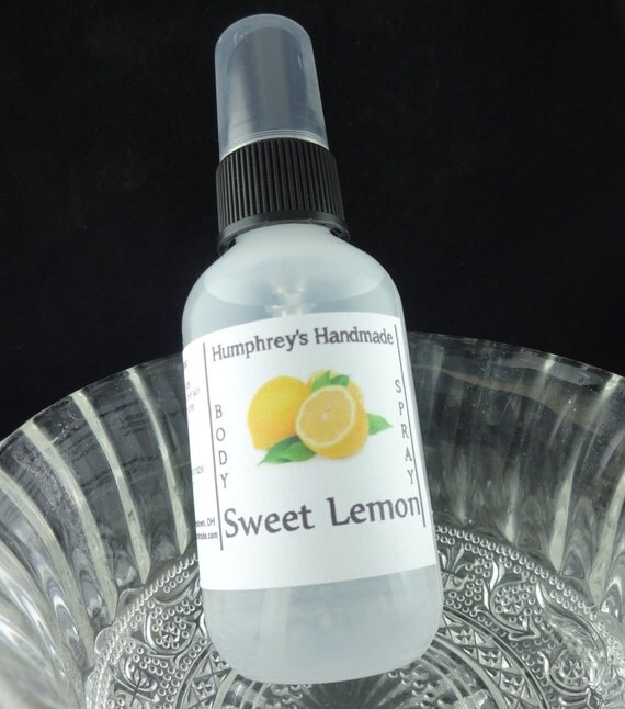 SWEET LEMON Body Spray Lemon Sugar Scented All Natural