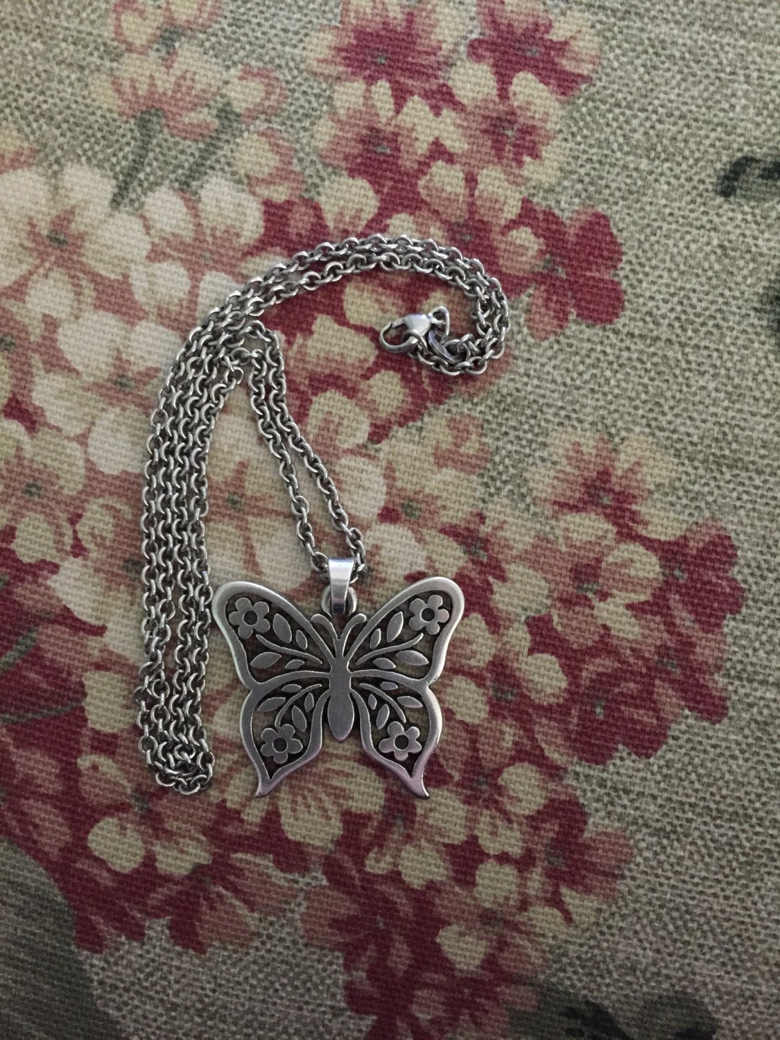 James Avery Sterling Silver Vintage Retired Butterfly Pendant
