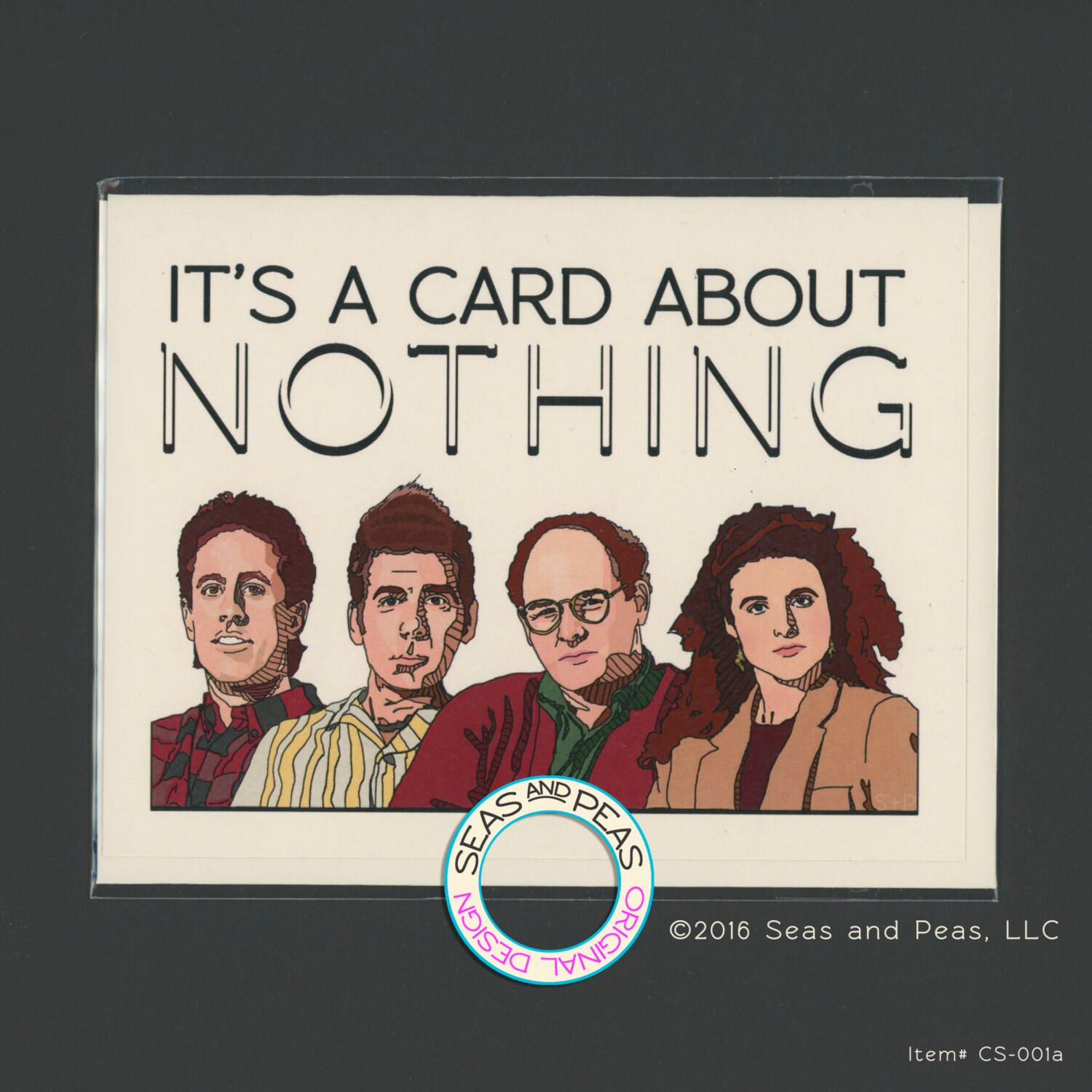 A CARD ABOUT NOTHING Seinfeld Card Seinfeld Card Pop