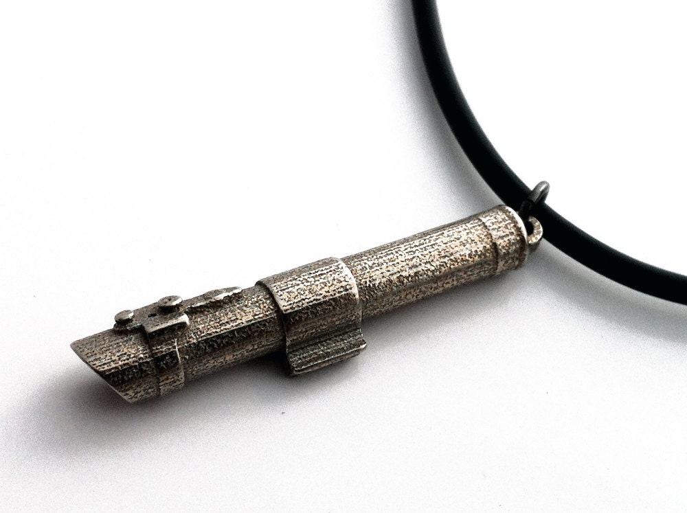 Lightsaber Pendant Darth Vader Star Wars Necklace by niquegeek
