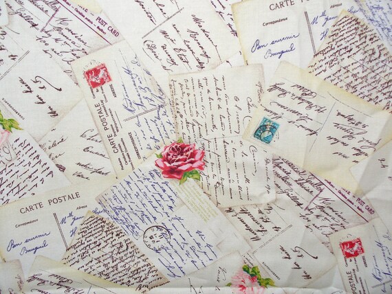 Love Letters Fabric Michael Miller French Post and Roses Romantic By the Yard Cotton from trinketsintheattic on excellent french script fabric by the yard. Love Letters Fabric Michael Miller French Post and Roses Romantic By the Yard Cotton from trinketsintheattic on