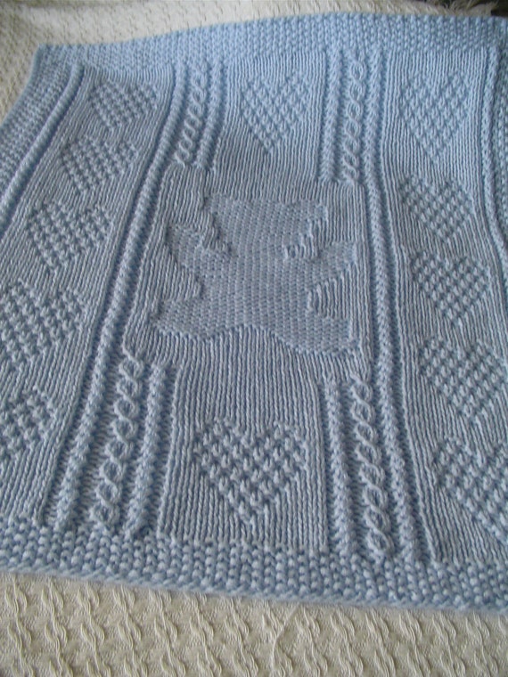 blue teddy bear blanket