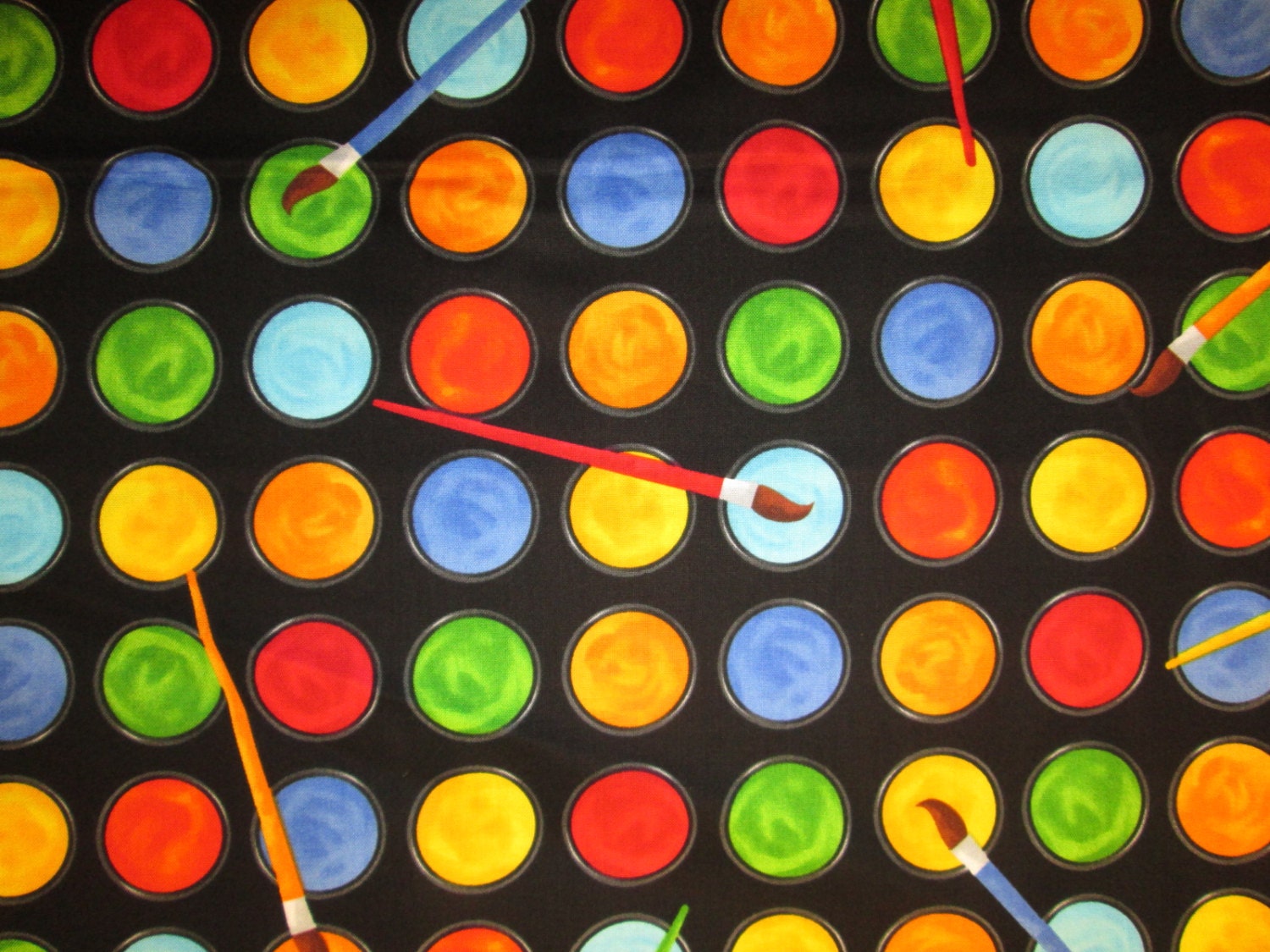 Painting Set Paint Brush Set Cotton Fabric Fat Quarter Or