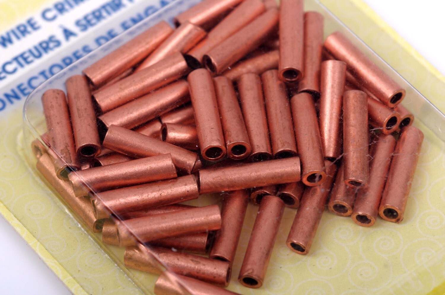 10mm Copper Plated Large Wire Crimp Tube Connectors, Artistic Wire, Use