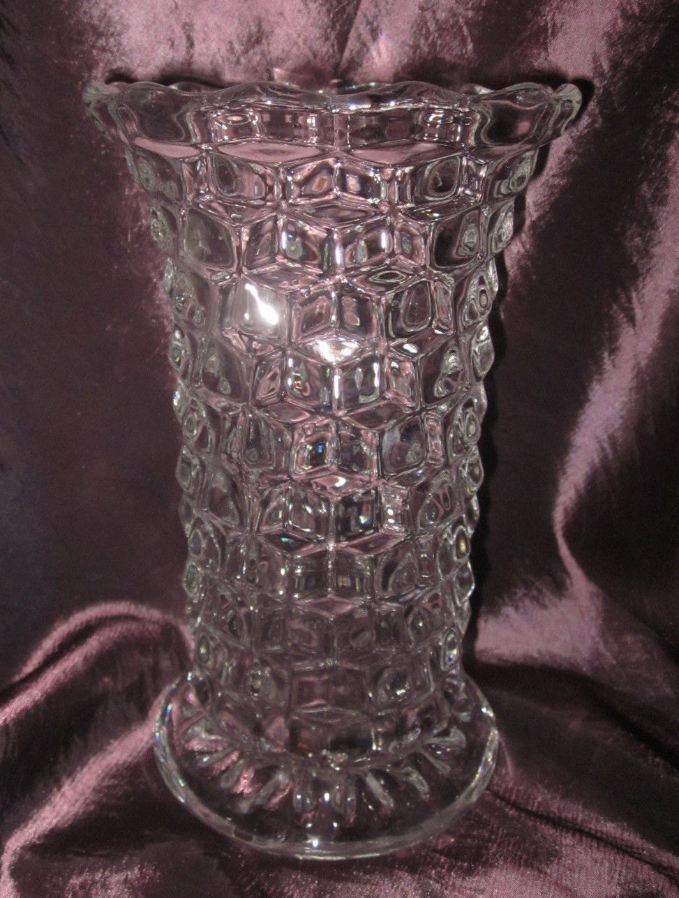 Vintage Fostoria crystal American Pattern Flower Vase