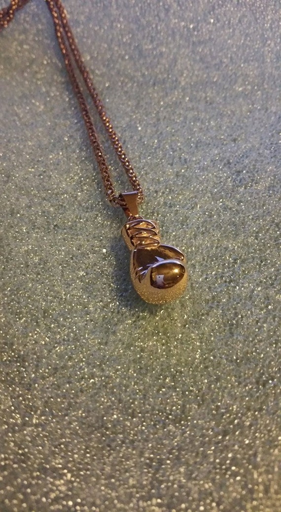 3D Boxing Glove Pendant 316L Stainless Steel Necklace by Jadoos