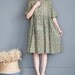 green Oversized dress summer sundress