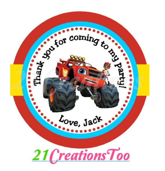 Blaze and the Monster Machines Stickers set of by 21CreationsToo