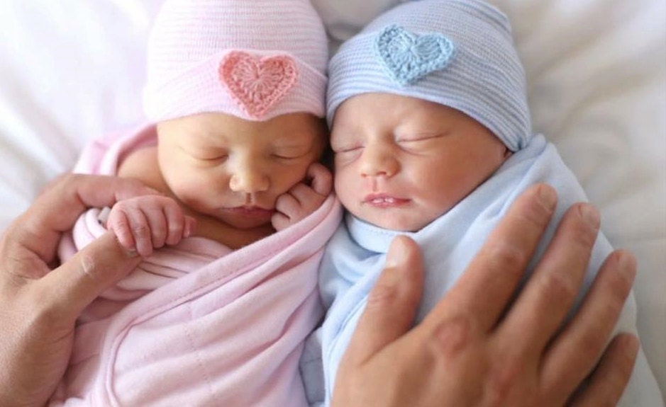 Image result for newborn baby girl and boy twins