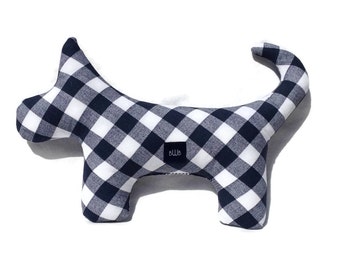 plush mustache dog toy