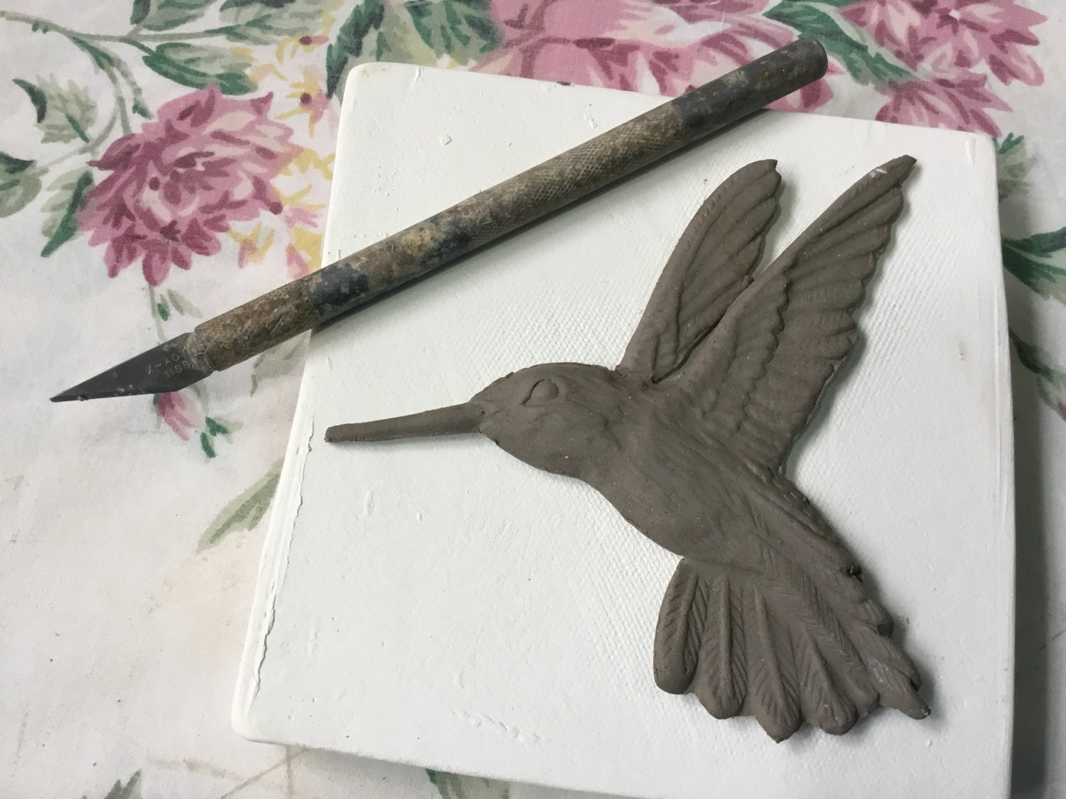 clay sprig mold large hummingbird pottery press mold by clay sprig mold large hummingbird pottery press mold by