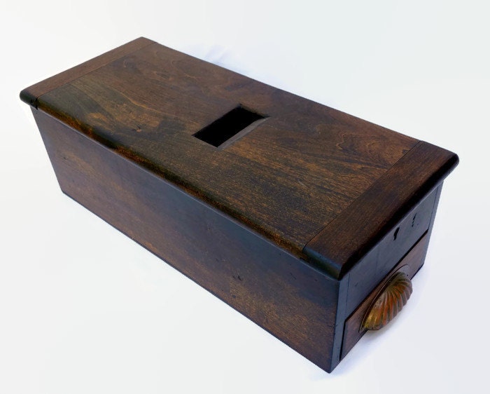 Antique Wood Cash Till Victorian Wooden Cash Drawer