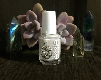 Serenity Polish Potion: magic nail polish, Wicca, witchcraft, beauty, gift, reiki charged, magical item