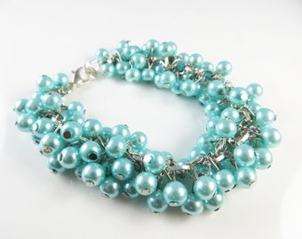 Baby blue cha cha bracelet