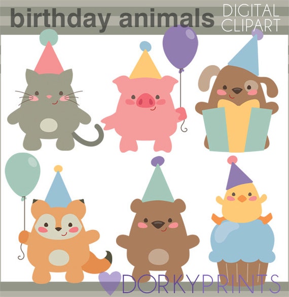 clipart birthday animals - photo #18