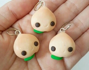 Kawaii and Chibi Polymer Clay Charms Buttons by CrunchySushiDay