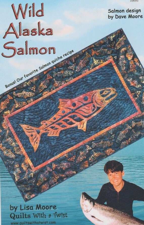 Wild Alaska Salmon Quilt Pattern Quilts With A by UndercoverQuilts