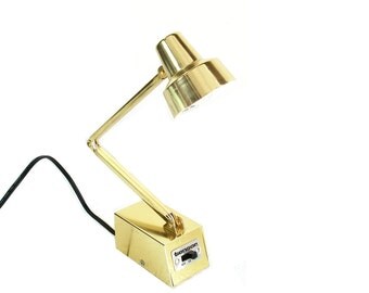 Vintage Metallic Gold Tensor Desk Lamp