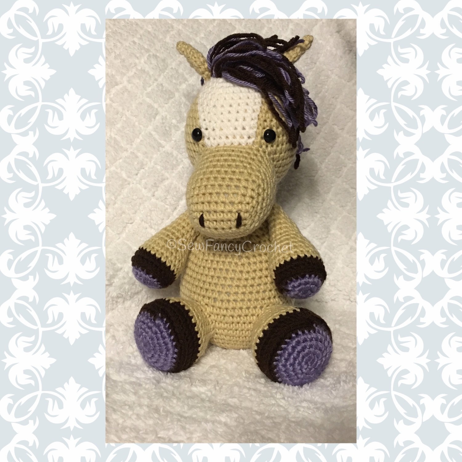 Horse Horse Plushie Stuffed Horse Crochet Horse Handmade