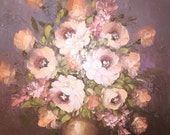 Items similar to S. Barton - Original Floral Still Life Oil Painting on ...