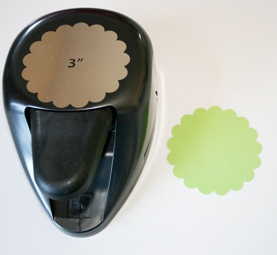 3 Inch Extra Large Scalloped Circle Paper Punch from Paper
