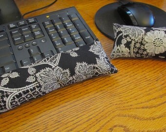 Black Keyboard Wrist Rest, Mouse Wrist Rest