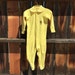 VTG Winnie The Pooh Yellow Footed Sleeper Sz 12-24M Yellow Terry Cloth Plastic Feet