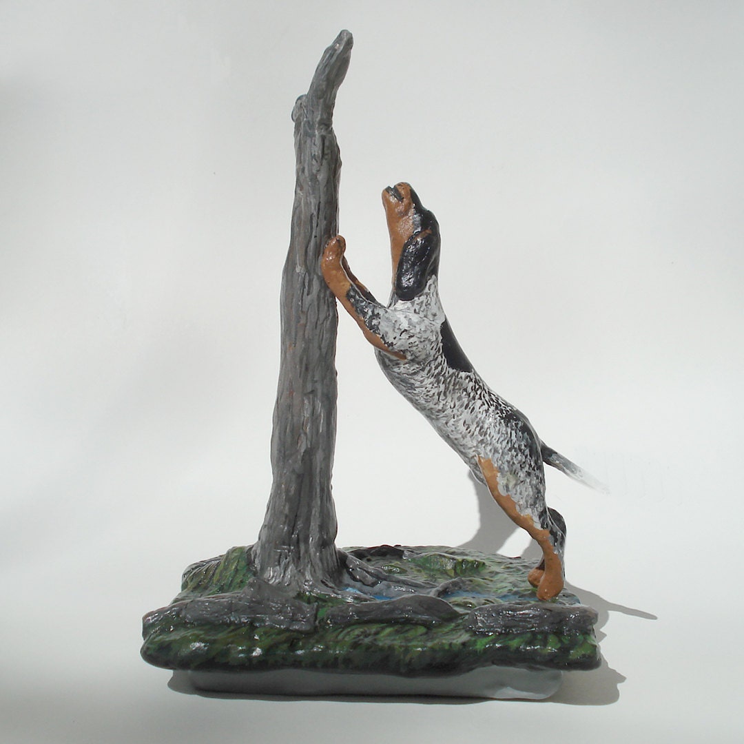 blue tick hound figurine