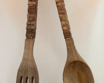 Big Spoon And Fork Wall Decor vintage fork and spoon wall decor | etsy Big Spoon And Fork Wall Decor vintage fork and spoon wall decor | etsy
