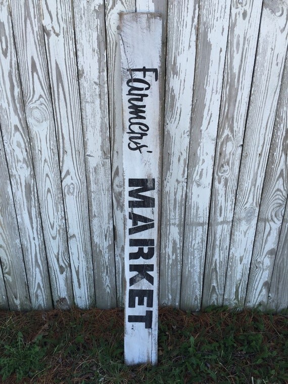 Farmers Market Sign Reclaimed Wood Sign Barnwood sign. Fixer