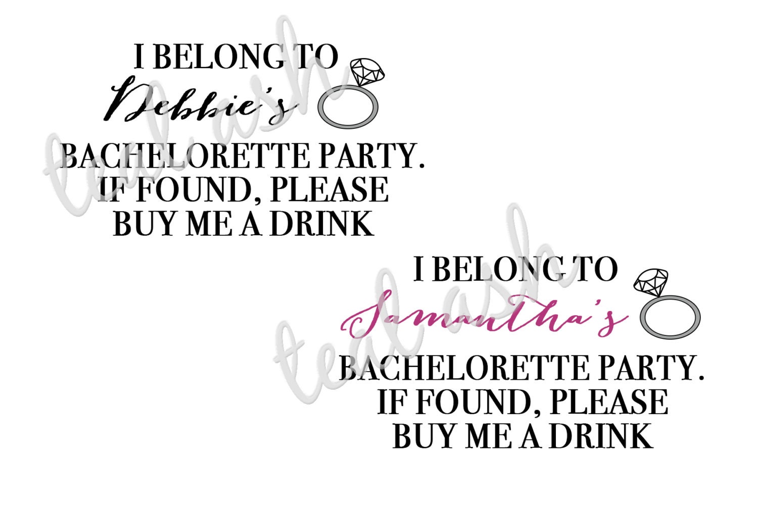 4 Buy Me a Drink BACHELORETTE PARTY temporary